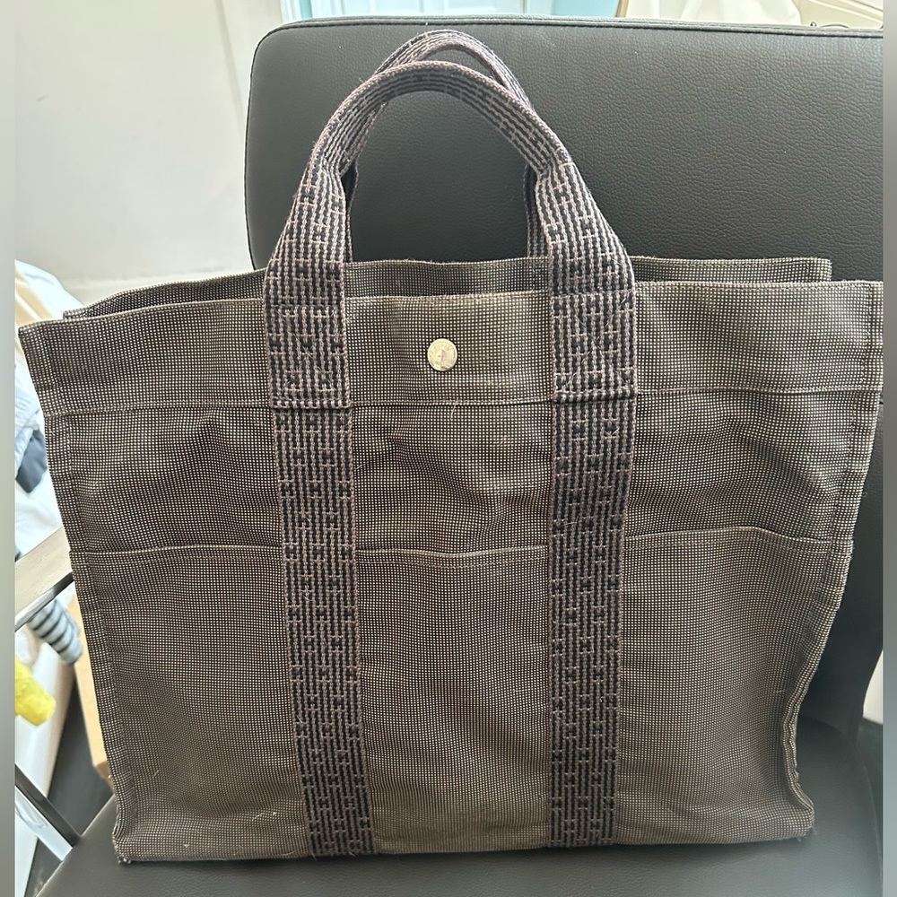 Hermes Toile Herline MM tote
